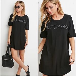 Forever 21 graphic best dressed T-shirt dress